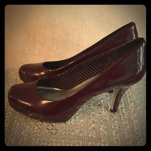Madden Girl Maroon 3” Heels Size 9.5